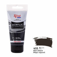 Rosa Studio Farba Akrylowa Mars Black 455 75 Ml