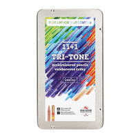 Koh-i-noor Kredki Natur 3442 Tri-Tone Trójkolorowe 11+1 Kolorów