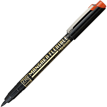 Kuretake Zig Mangaka Brush M Sepia Cnmm-065
