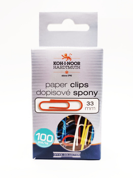 Koh-I-Noor Spinacze Kolorowe 33 Mm 100 Szt.