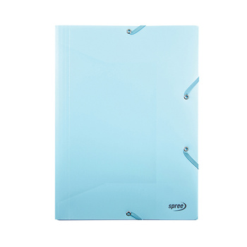 Spree Teczka z Gumką A4 PP Niebieska Pastelowa