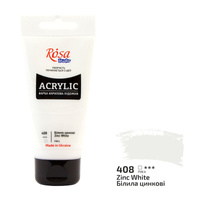 Rosa Studio Farba Akrylowa Zinc White 408 75 Ml