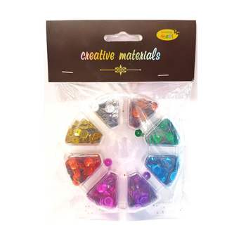 Galeria Hobby Cekiny Metaliczne 6 Mm 8 Kolorów 40 G