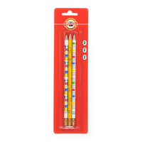 Koh-i-noor Ołówek Grafitowy 1231/3 Z Gumką Na Blistrze