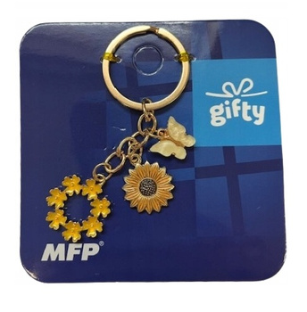 MFP Brelok Do Kluczy Charm Żółty Motyl