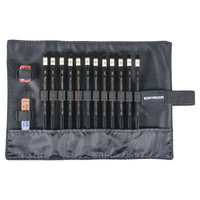 Koh-i-noor Zestaw Ołówków Toison D"Or 1900 W Czarnym Piórniku, 12 Sztuk, 8b-2h