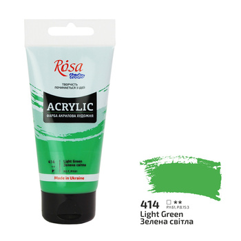 Rosa Studio Farba Akrylowa Light Green 414 75 Ml