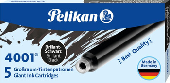 Pelikan Naboje Długie 5 Szt. Czarne