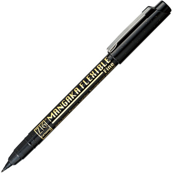 Kuretake Zig Mangaka Brush F Czarny Cnmf-010
