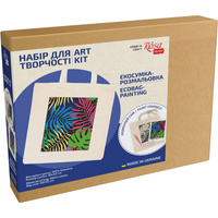 Rosa Talent Zestaw - Torba Do Malowania Bright Leaves, Bawełna 220 G. 38x42 Cm