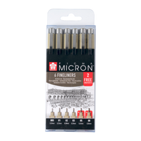 Sakura Zestaw Micron 6 Black 4+2 Poxsdkb6p