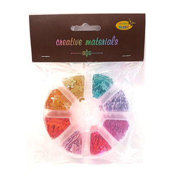 Galeria Hobby Cekiny Kwiatki Pastelowe Opalizujące 8 Kolorów 40 G