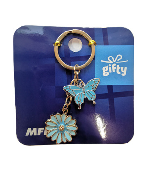 MFP Brelok Do Kluczy Charm Niebieski Motyl