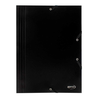 Spree Teczka z Gumką A4 PP Czarna