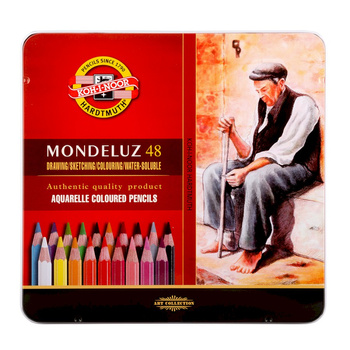 Koh-i-noor Kredki Mondeluz 3726 48 Kolorów Opakowanie Metalowe