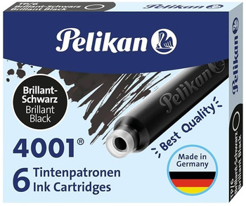 Pelikan Naboje Krótkie 6 Szt. Czarne