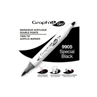 Graph'it Go! Marker Akrylowy Dwustronny Special Black 9905