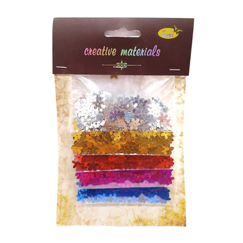 Galeria Hobby Cekiny Kwiatki Metaliczne 5 Kolorów 30 G