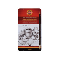 Koh-i-noor Ołówek Grafitowy 1902 Art Toison D"Or 8b-8h. Kpl. 12 Szt.