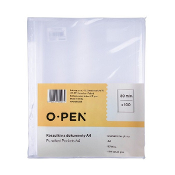 O-Pen Koszulki Krystaliczne A4 100 Szt. 80 Mic