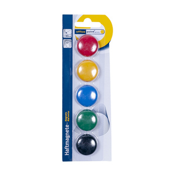 Magnesy Tablicowe 30 Mm 5 Szt. Na Blistrze