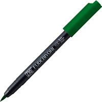 Kuretake Pisak Fudebiyori Green Zig
