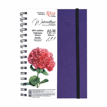 Rosa Gallery Szkicownik Do Akwareli Na Spirali, A5, 32 Ark., 250 G.