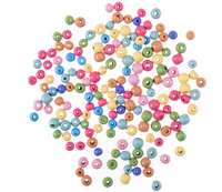 Dp Craft Koraliki Kulki Drewniane Tęczowe 8 Mm, 10 Mm 40 G